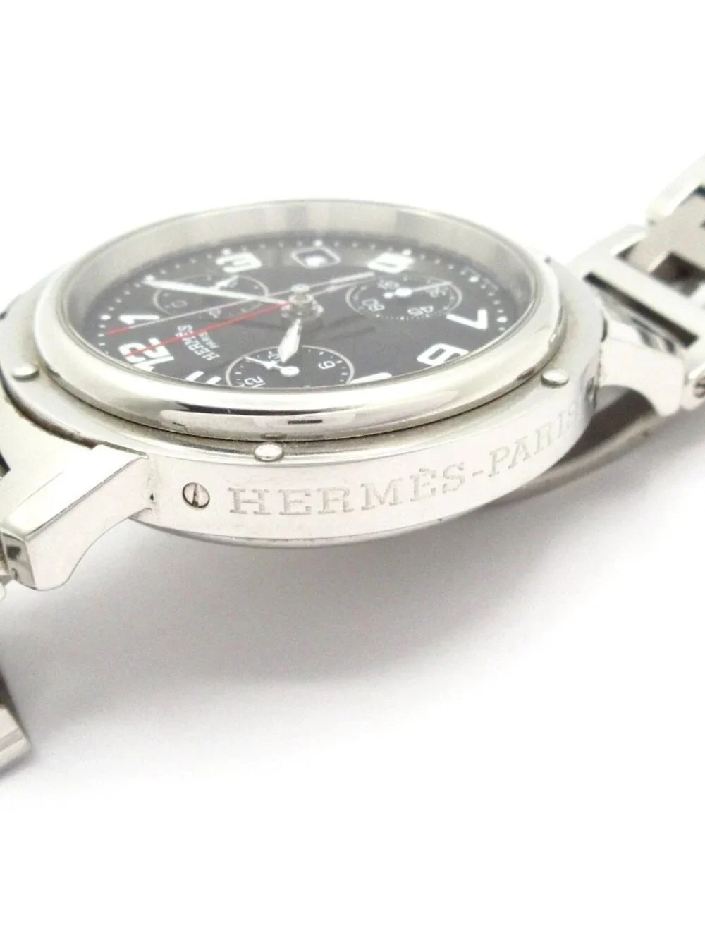 Hermes Watch Clipper Chrono Chronograph Black